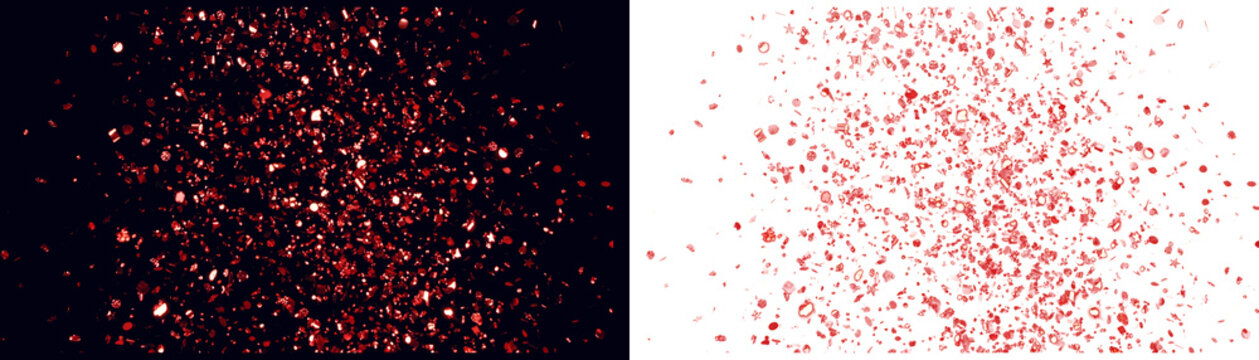 Red Glitter Texture On Black And White Backgrounds