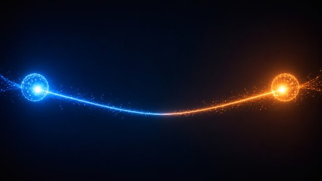 Digital network node connection abstract widescreen technology concept
