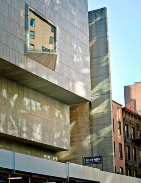New York, USA; 30th Aug 2012: The famous New York landmark Whitney Museum of American Art that collects and preserves over 25,000 art pieces.