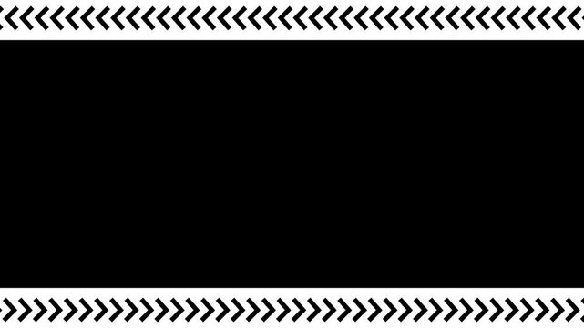 animated construction warning border frame with industrial hazard chevron stripes on black background 4k,under construction background with hazard stripes animation video