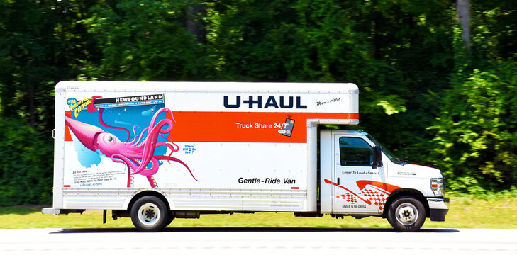 U-Haul Moving Truck, North Carolina, USA