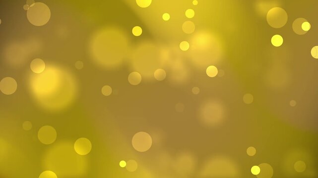 Bright golden circles background with glowing light and bokeh dots. Suitable for festive designs, abstract concepts, and luxury themes.