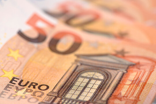  50 Euro Geldscheine im Detail