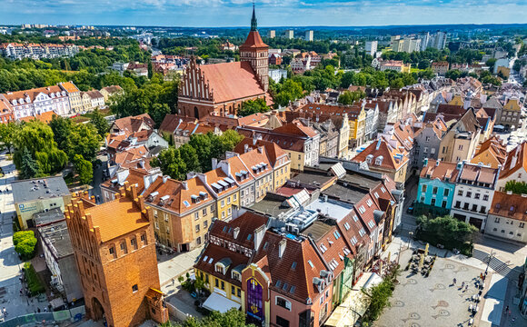 View of Olsztyn in Warmian Masurian Voivodeship, Poland