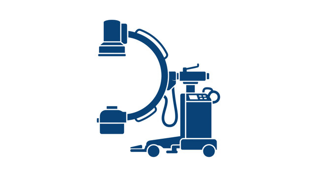 Medical C-Arm Machine Vector Icon