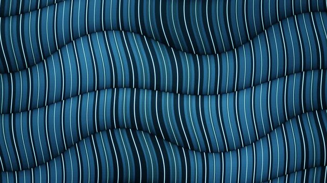 Muscle Fiber Sarcomere Contraction Striated Myofibril Bundle Seamless Loop in deep teal tones