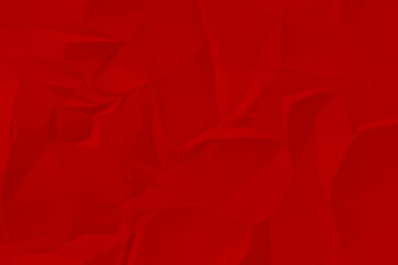 Fototapeta premium Red crumpled paper texture background