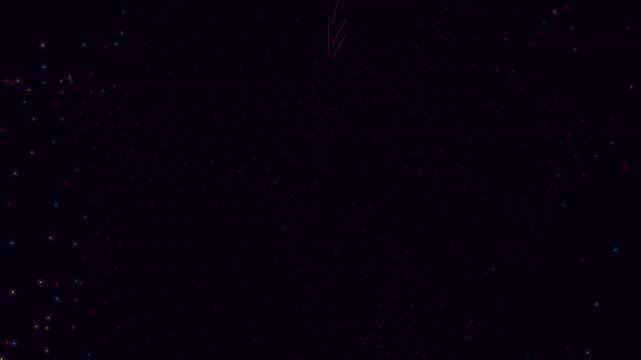 Colorful fireworks explode into the dark night sky creating a festive celebration atmosphere for everyone