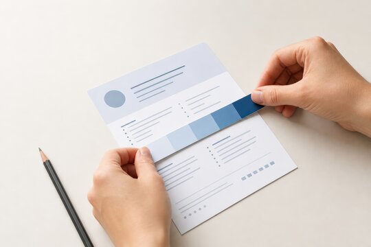 Pay Transparency Hands Prepare Fictional Salary Range Job Card