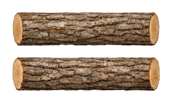 PNG Two logs isolated transparent background.