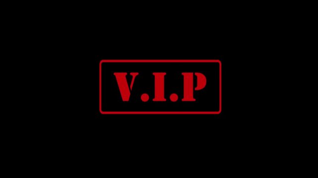 A VIP animation featuring a "one-tap" red ink stamp concept&mdash;ideal for marking priority guests or officials to ensure they receive premium treatment; 4K video.