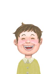 笑う男の子