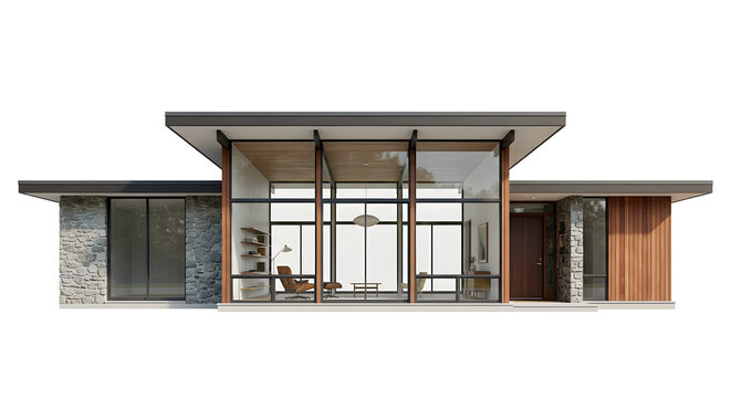 Mid Century Modern Einfamilienhaus