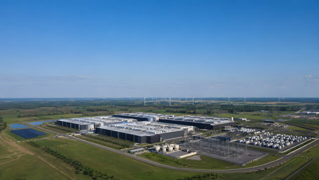 Enterprise Data Center with Power Infrastructure
