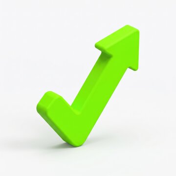 Green check mark arrow