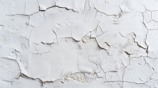 Abstract white cracked texture background, seamless pattern