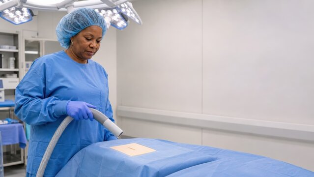 Surgical Smoke Safety Perioperative Nurse Preparing Capture