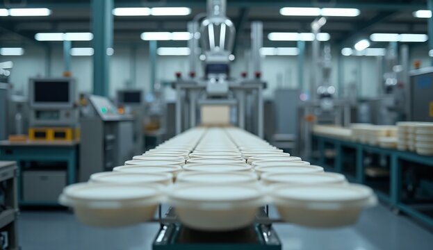 Automated biodegradable packaging production supporting sustainable manufacturing eco friendly food containers and circular economy innovation