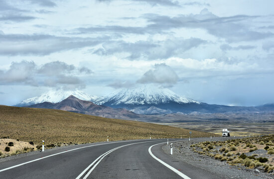 Parinacota Volcano. Lauca National Park. Chile.
