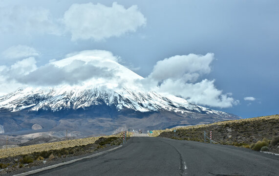 Parinacota Volcano. Lauca National Park. Chile.