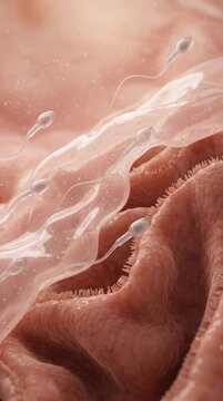 Cellular genesis journey: vital reproduction, sperm navigate, internal fertilize, ovum fuse, embryo create, human development, female pathway, journey commence.