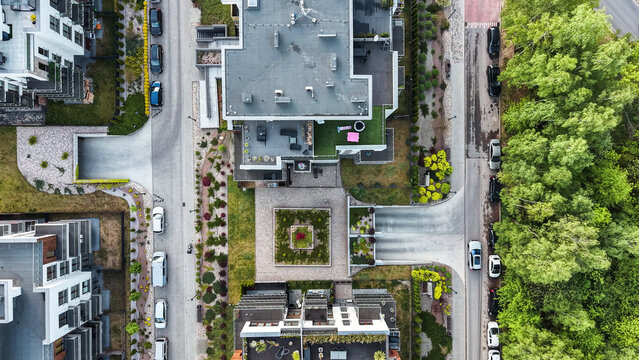 Modern property design with elegant rooftop gardens