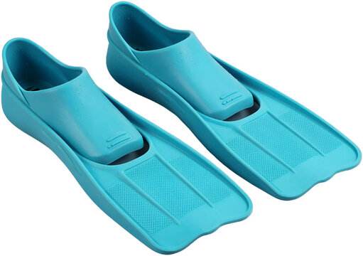 Cyan diving flippers for swimming and snorkeling