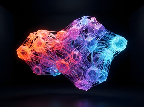 Glowing Computational Surface Abstract Design