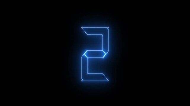 nieon coolar full Five four three ,two, One ... Let's go. 5 4 3 2 1 countdown let's go text animation on black background for start.