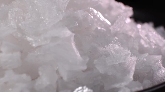 Sea Salt in Black Bowl