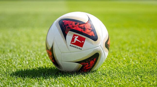 Close-up of the match ball (adidas Football Bundesliga 26/27 Goal Factory) of the 2026/27 Bundesliga season (symbolic image)