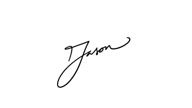 Minimalist fake handwritten signature autograph on white background