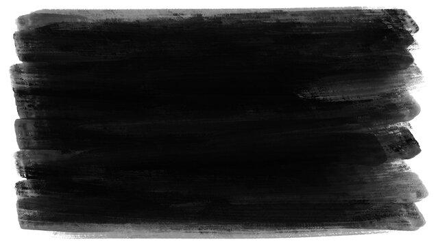 Distressed marker paint brush stroke ink blot element showcases clean horizontal texture block background. Creative grunge paint smear for modern streetwear graphic design clip art.