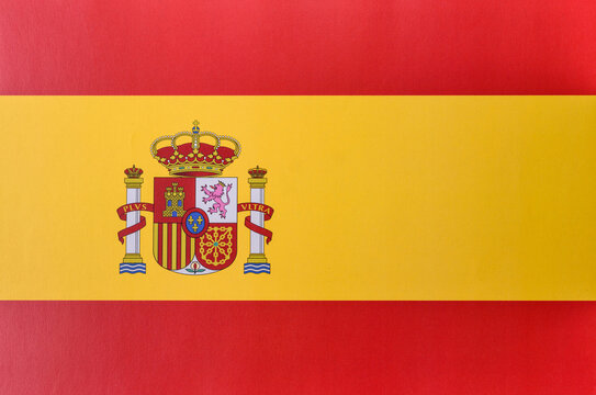 Spain, the Spanish flag as a symbol of state independence. The Spanish flag