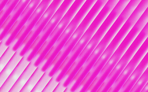 Bright magenta pink diagonal stripes with luminous highlights forming an alluring modern abstract design