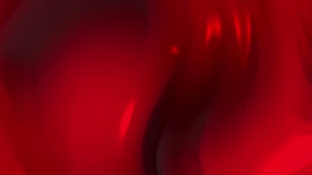 A smooth, elegant abstract video featuring rich red metallic liquid waves moving in a fluid motion. Perfect for luxury branding, background visuals, presentations, and digital media project overlays.