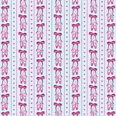 Ballet Shoes Pattern © Minkyung