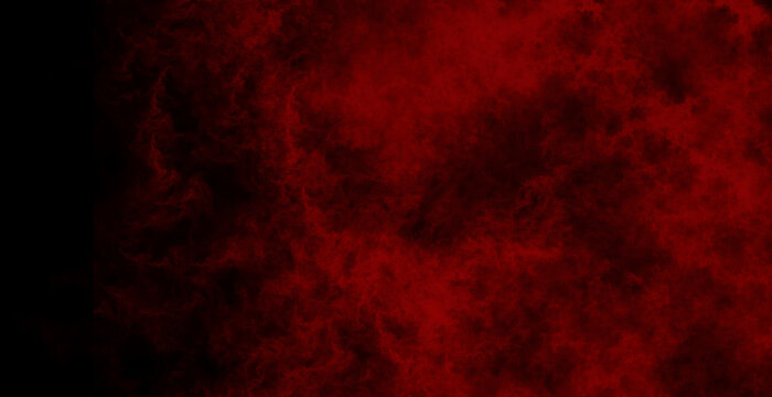 Dark and gloomy abstract storm sky background with heavy black clouds and soft red atmospheric mist for expressive creative illustrations
