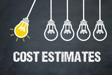 Obraz premium Cost estimates 