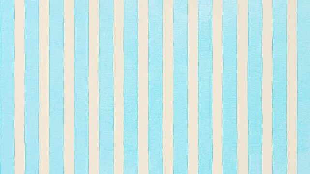 Blue striped vintage watercolour hand drawn Mediterranean summer pattern looping background