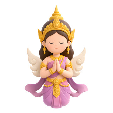 Pchum ben festival elements​​​ khmer angel