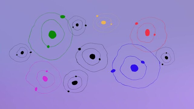 Abstract Circular Motion Graphics Animation Background