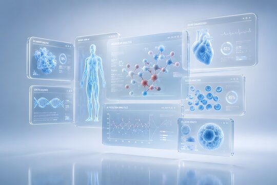 AI powered digital healthcare dashboard for medical analytics and precision diagnostics