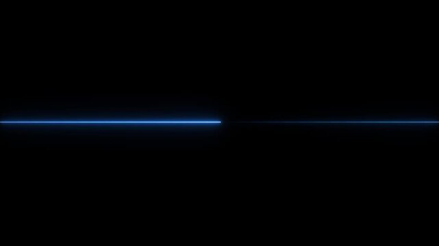 glowing neon Straight neon lazer animation , straight neon lazer line, seamless loop. Shiny Saber Animation Moving Left to Right in ultrawide and Motion graphics of neon line concept. 4k video.