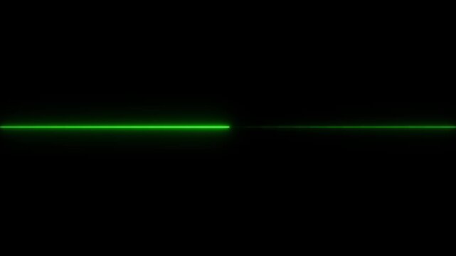 glowing neon Straight neon lazer animation , straight neon lazer line, seamless loop. Shiny Saber Animation Moving Left to Right in ultrawide and Motion graphics of neon line concept. 4k video.