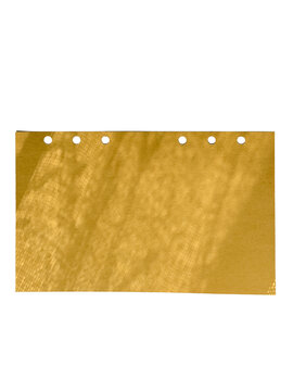 Horizontal Notebook Sheet Isolated On White Background Vintage Paper