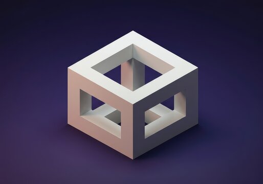 A visual paradox featuring impossible geometry and shifting dimensions, creating a confounding optical experience, futuristic, movement, shape