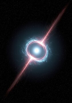 Abstract depiction of a singularity, representing the theoretical point of infinite density and zero volume in spacetime, immersion, energy, extreme
