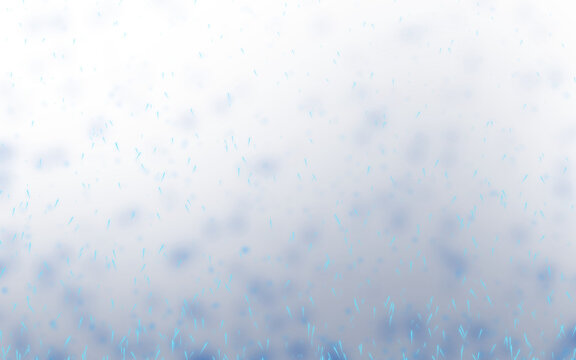 Blue sparks and particles floating in space digital texture on transparent background scattered glowing light