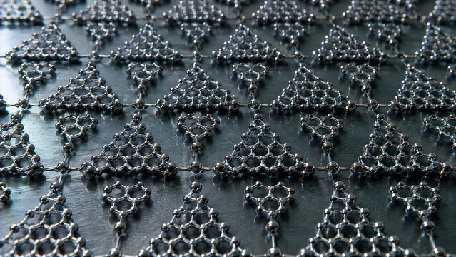 Ultra Realistic Triangulene Molecular Spin Lattice Scientific Beauty Organic Quantum Materials Background